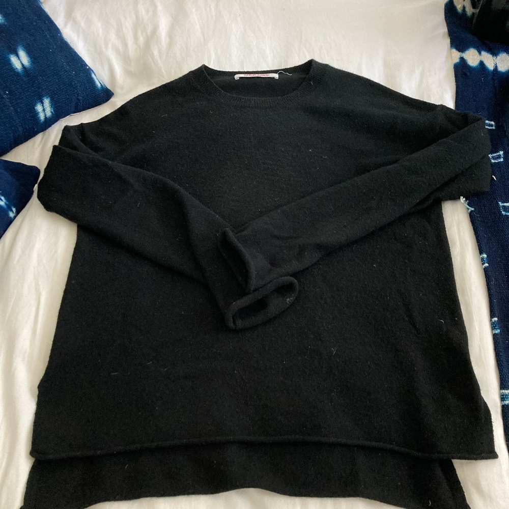 organic by john patrick black sweater